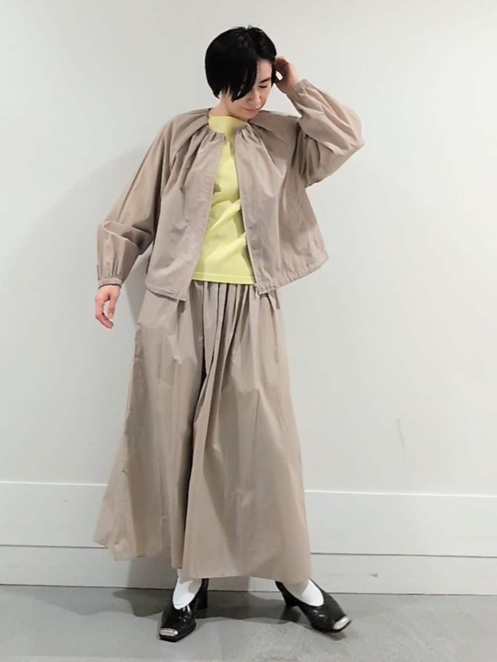ミズタさんの「UNTITLED｜◆【セットアップ可/はっ水】シャイニータイプライターブルゾン」を使ったコーディネート