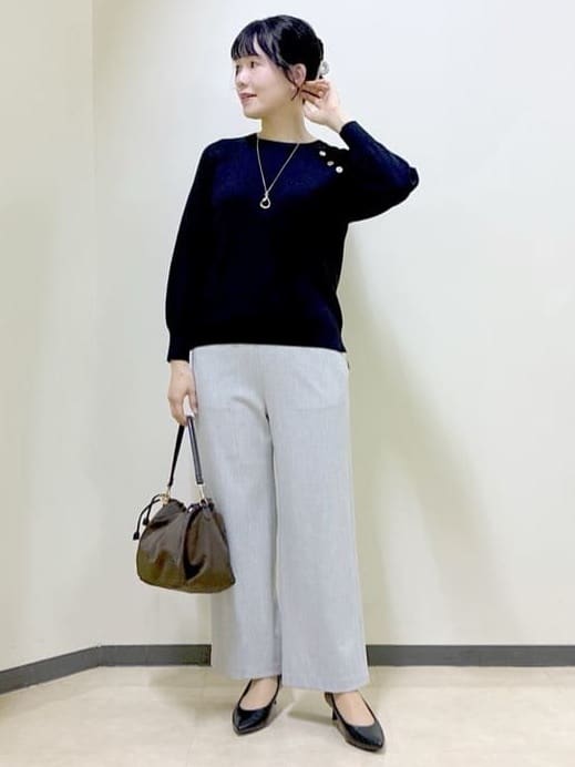 beni_gingerさんの「Reflect｜【ゆったり着られる◎】ラグランスリーブニット」を使ったコーディネート