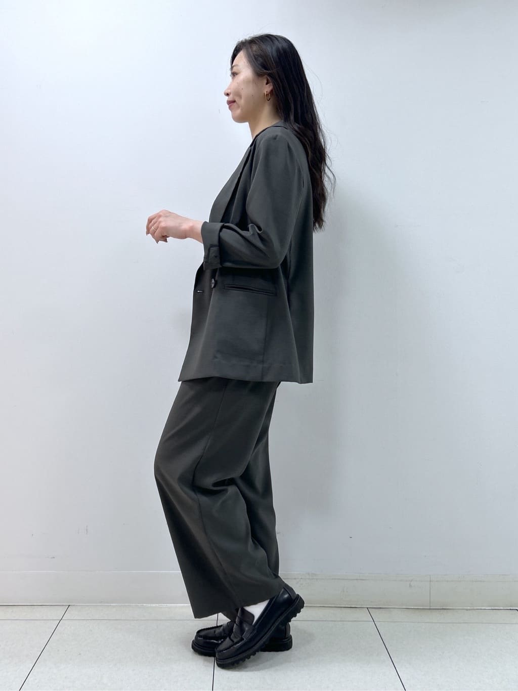 Kaiさんの「Dessin｜【セットアップ可/洗える】ダブルストレッチジャケット」を使ったコーディネート