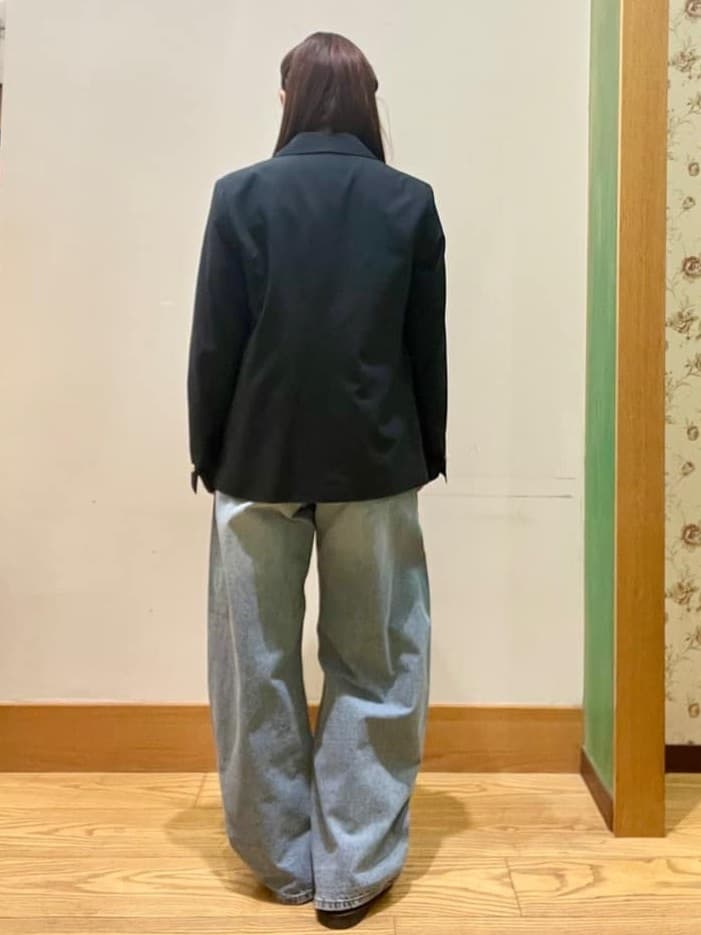 ゆっきーさんの「SHOO･LA･RUE｜【セットアップ可/S-LL/洗濯機可】マニッシュに決まる ダブルブレストジャケット」を使ったコーディネート