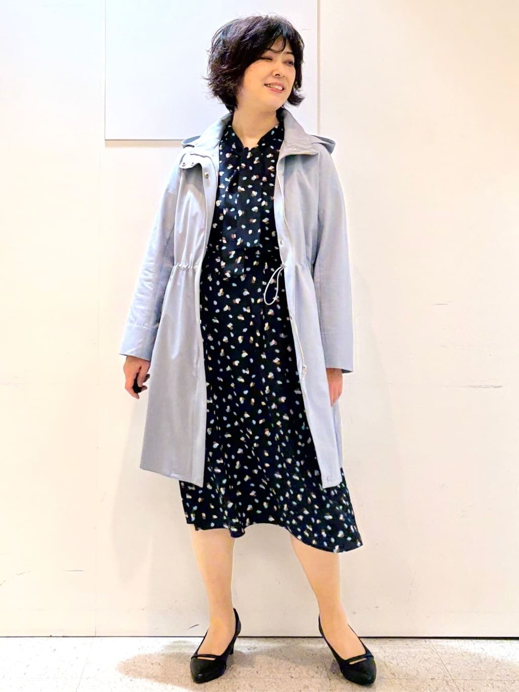 ヤスコさんの「Reflect｜【中綿ライナー付き】ライナー付きフーデッドロングコート」を使ったコーディネート