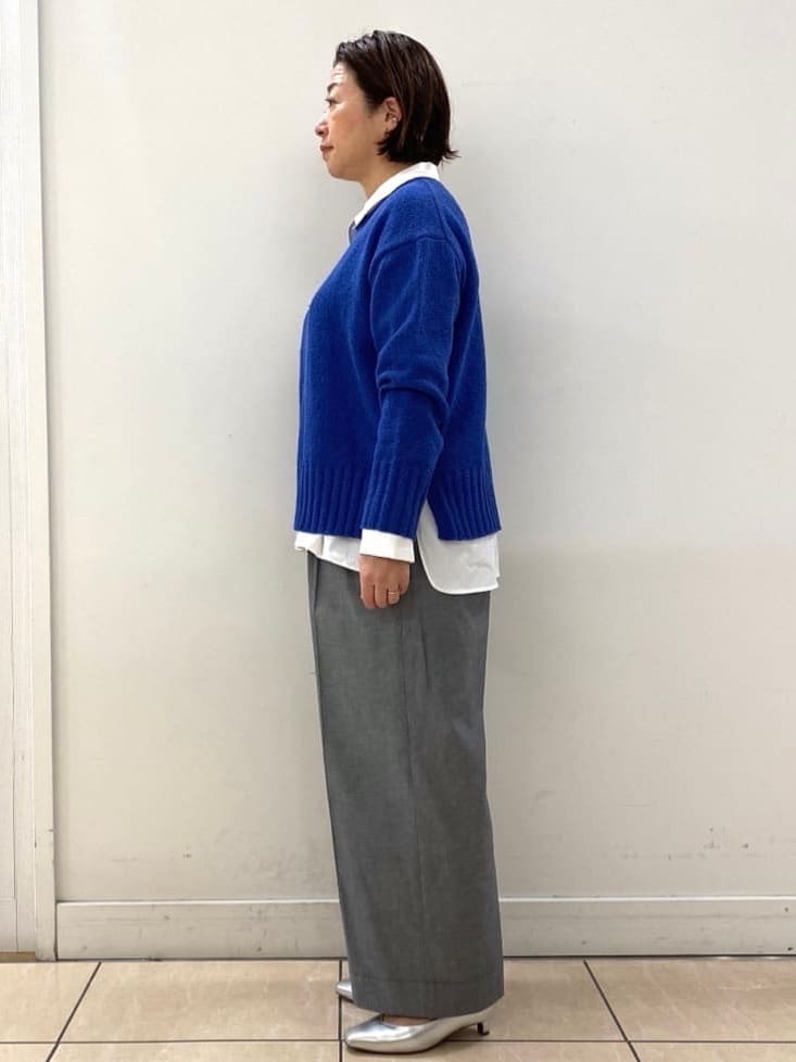 ksmさんの「Reflect｜【レイヤードにおすすめ◎】ロング丈リラクシーニット」を使ったコーディネート