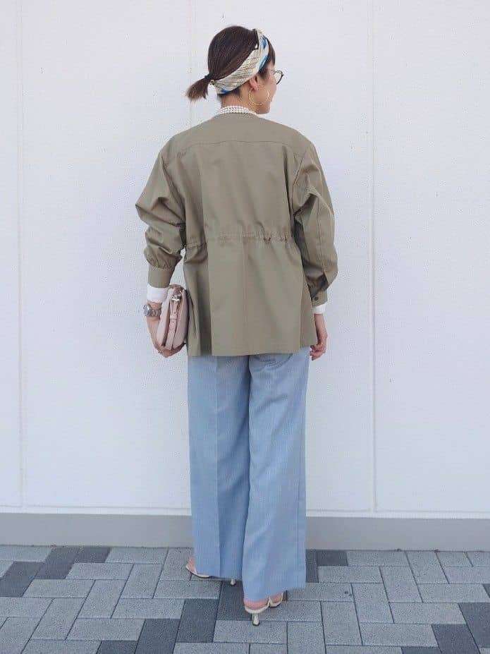 MUTSUKOさんの「UNTITLED｜◆【はっ水】ライトコットンミリタリーコート」を使ったコーディネート