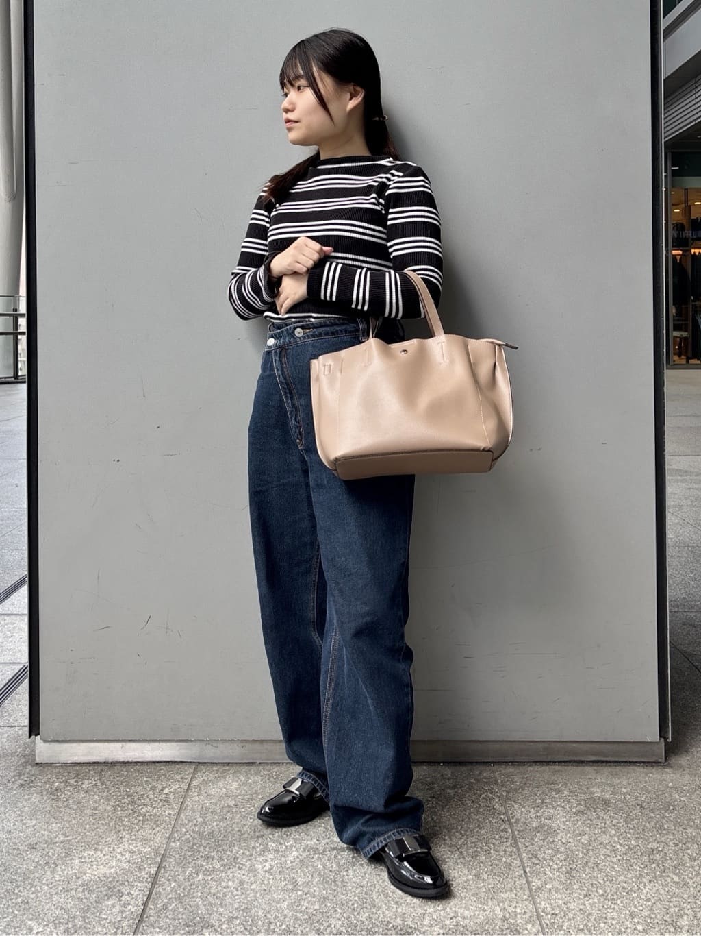 まっきーさんの「ESPERANZA｜肩楽 2WAYミニトートバッグ」を使ったコーディネート