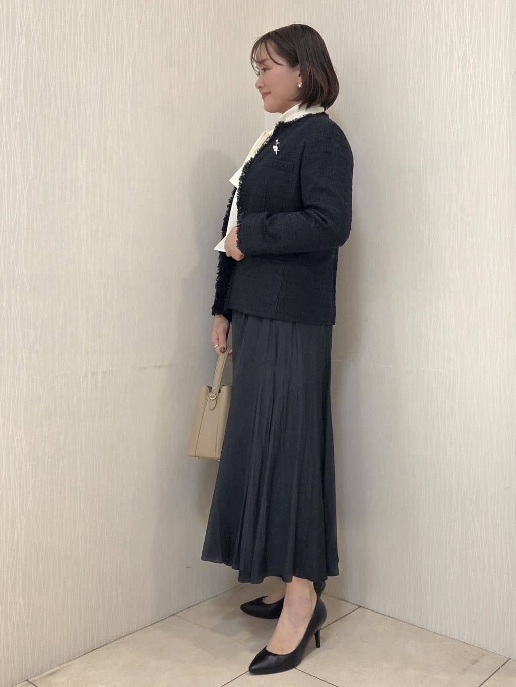 naokoさんの「UNTITLED｜【仕事着/スーツ】ファンシーツイード ジャケット」を使ったコーディネート