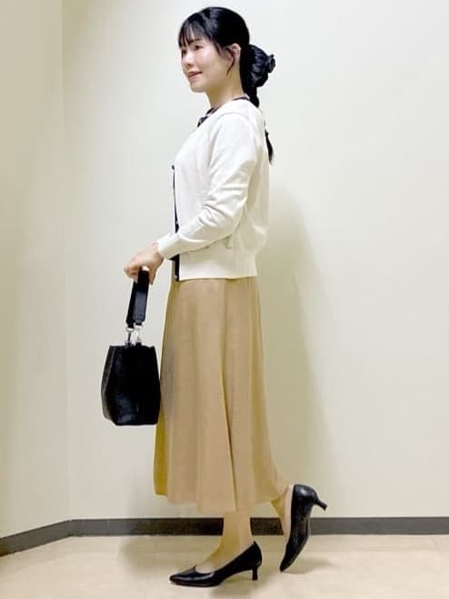  beni_gingerさんの「Reflect｜【アンサンブル可】バイカラーカーディガン」を使ったコーディネート