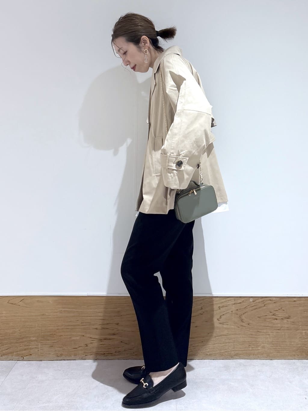 はなさんの「OPAQUE.CLIP｜ミドルトレンチコート【洗濯機OK】」を使ったコーディネート