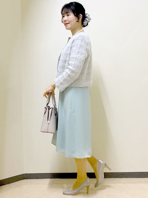  beni_gingerさんの「Reflect｜【お食事会やお出かけに◎】ふんわりジャカード編みカーディガン」を使ったコーディネート