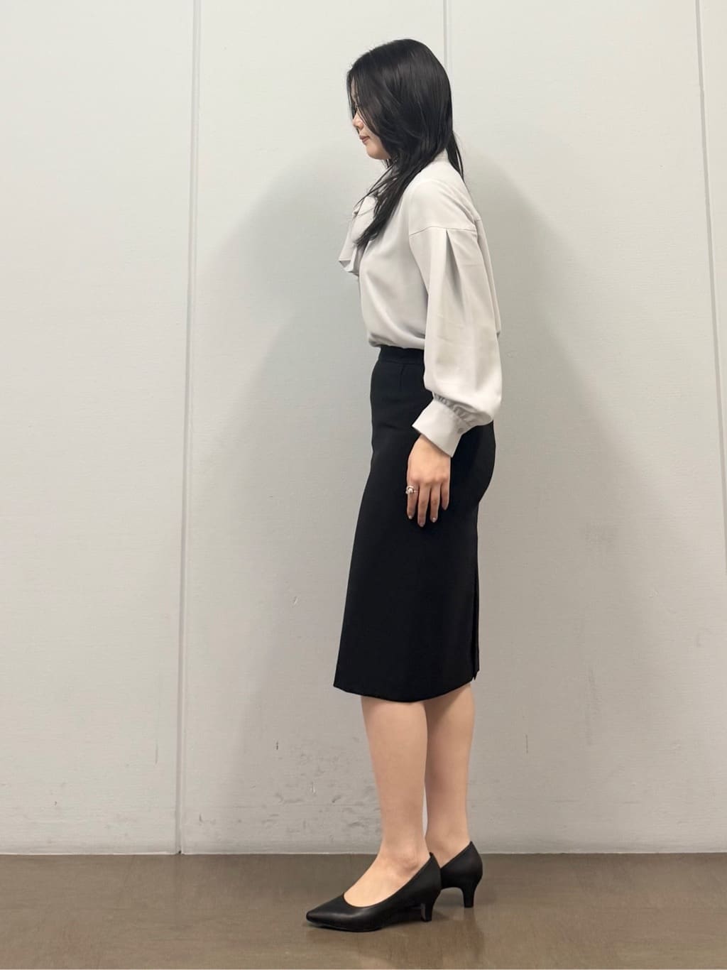 mizukiさんの「INDIVI｜【通勤スーツ／洗える】ストレッチテーラードカラージャケット」を使ったコーディネート