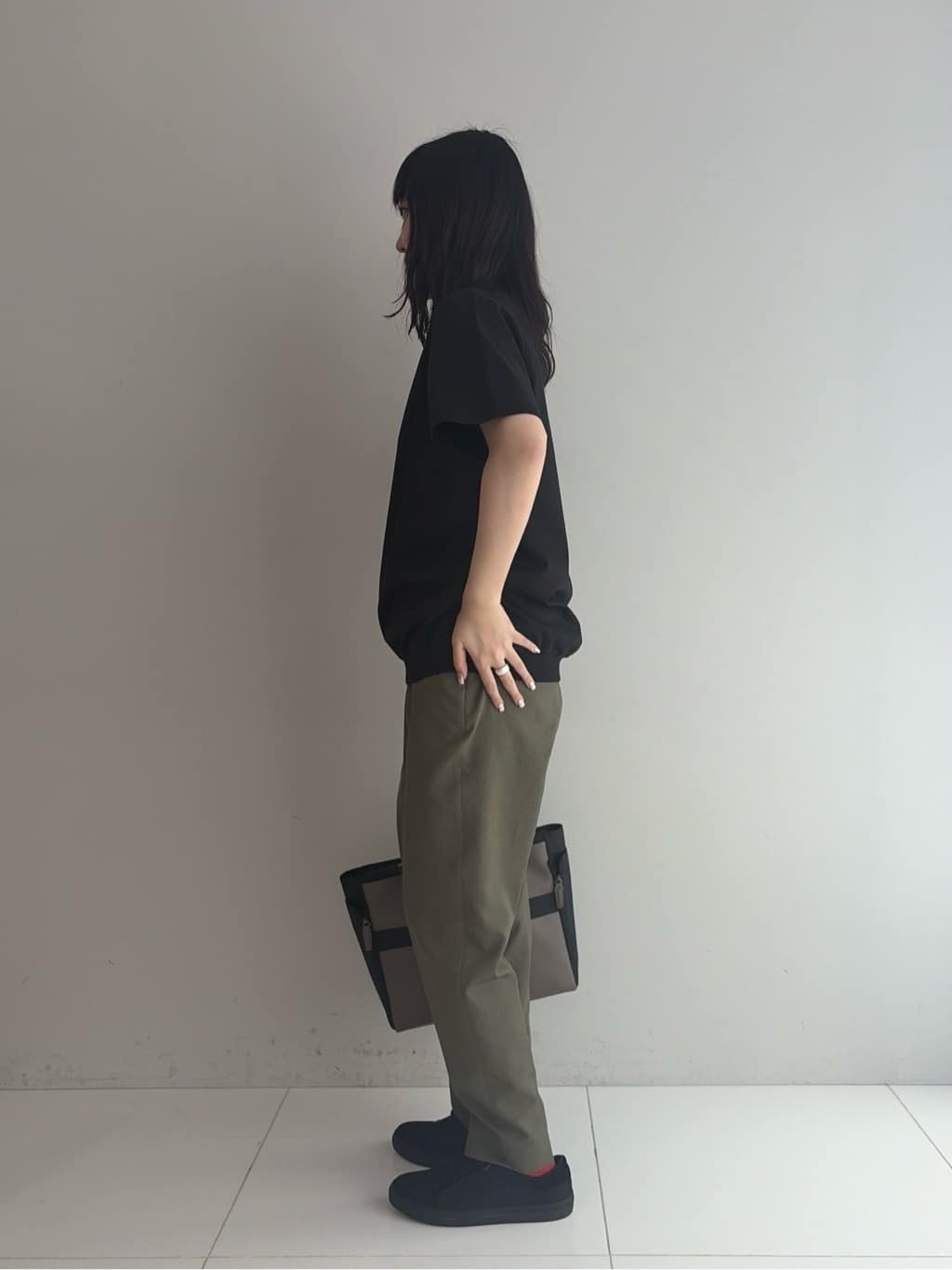 Akutagawaさんの「TAKEO KIKUCHI｜【接触冷感】アイスクリアコットン Tシャツ」を使ったコーディネート