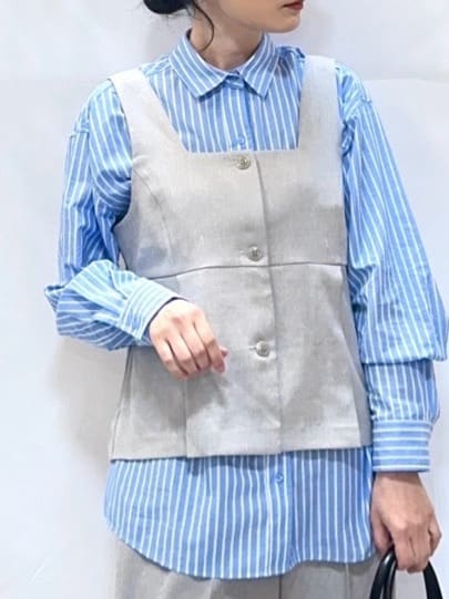 𝐇𝐢𝐫𝐨𝐦𝐢さんの「SHOO･LA･RUE｜【2点セット/S-LL】着回し力も抜群 着るだけで決まる大人上品セットアップ」を使ったコーディネート