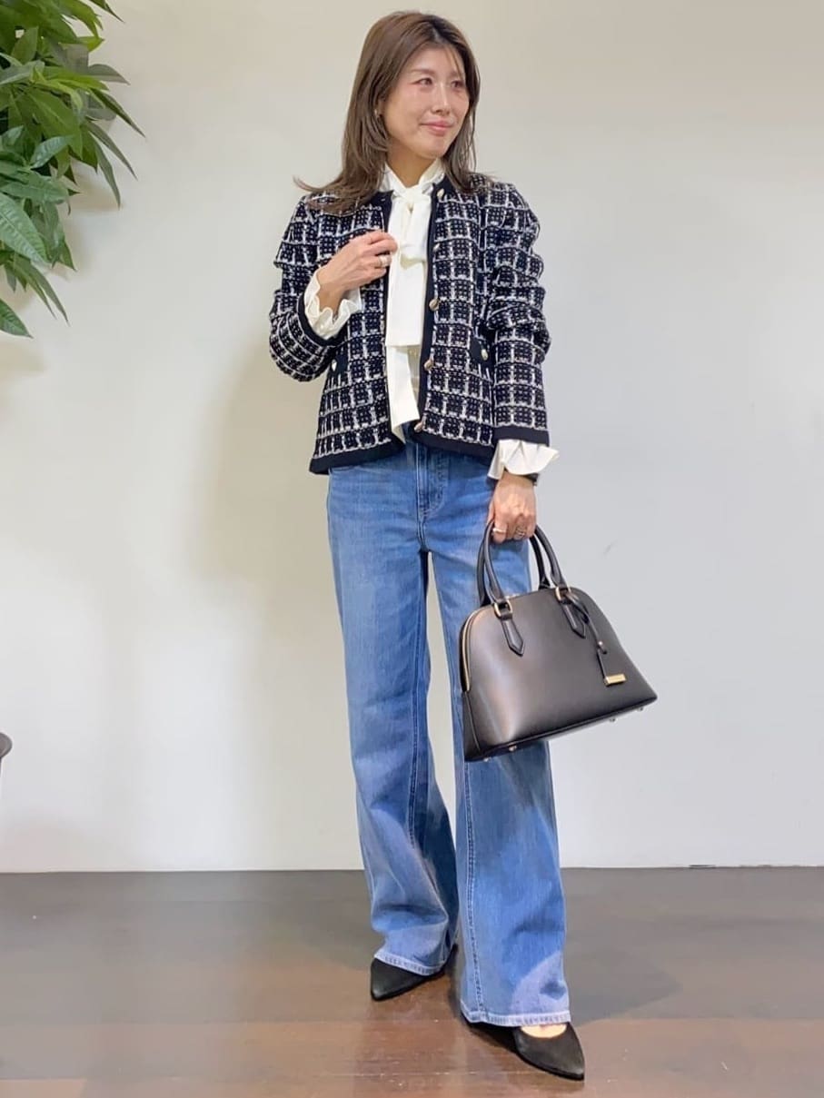 tomoさんの「UNTITLED｜【TORRAZZO DONNA】ツイードコットンカーディガン」を使ったコーディネート