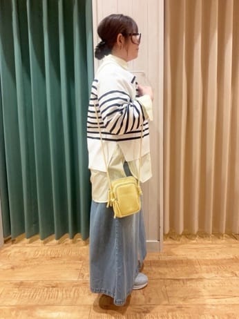 タガさんの「SHOO･LA･RUE｜楽にきちんと見られたい　大人カジュアルボーダーニット」を使ったコーディネート