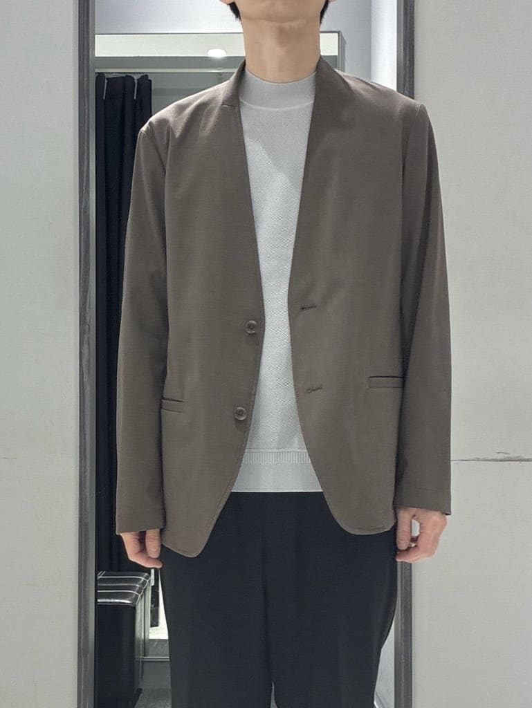 わいずみさんの「TAKEO KIKUCHI｜【ON／OFF兼用】CARREMANファブリック ノーカラージャケット」を使ったコーディネート