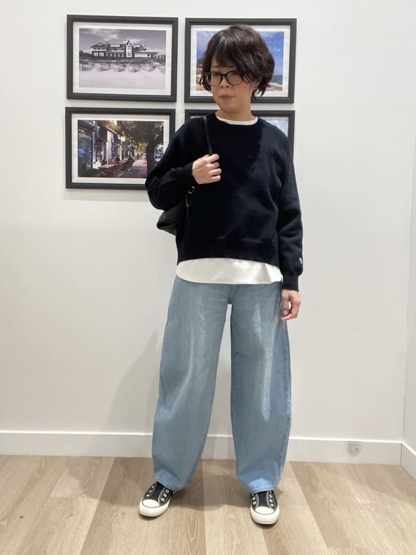 Naoさんの「Dessin｜【洗える】スウェットライクニット」を使ったコーディネート