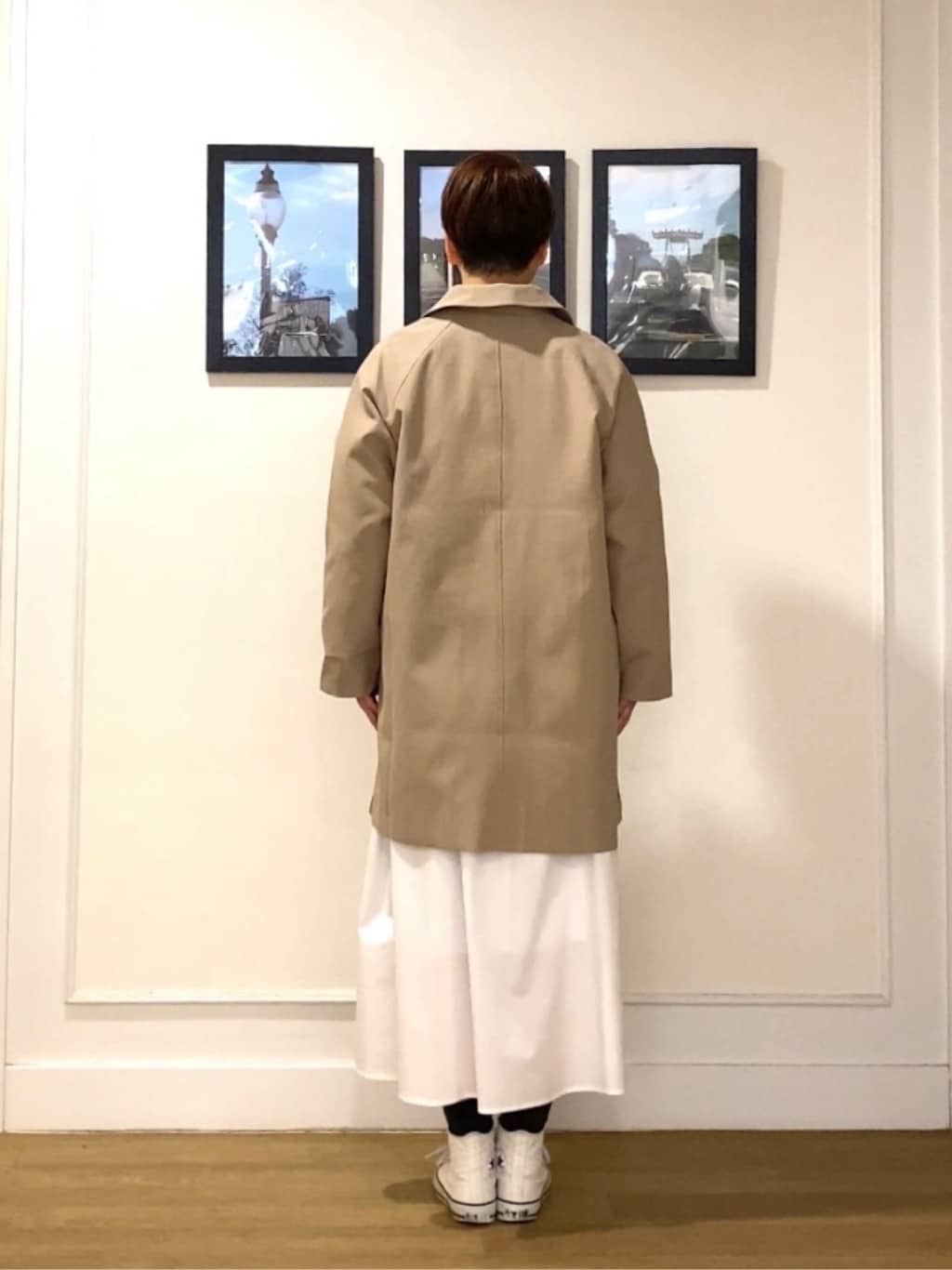 Hiroさんの「Dessin｜【花粉ガード/撥水加工/洗える】ステンカラースプリングコート」を使ったコーディネート