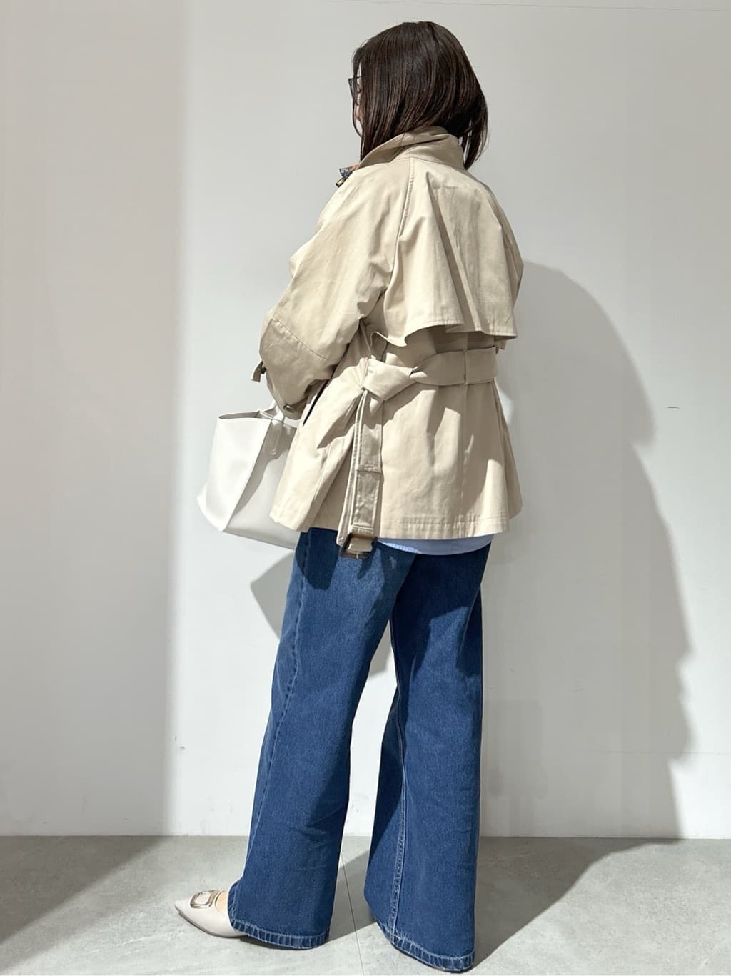 NAKAさんの「OPAQUE.CLIP｜ミドルトレンチコート【洗濯機OK】」を使ったコーディネート