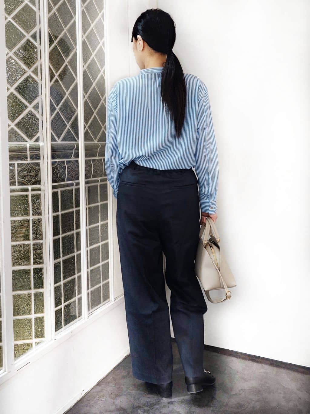 ひろみんさんの「grove｜【貴島明日香さん着用】お仕事も普段も。今どきワークシャツブラウス」を使ったコーディネート