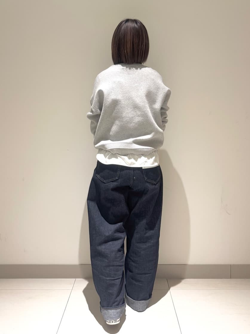 Liriさんの「Dessin｜【洗える】ワイドカーブシルエット12OZデニム」を使ったコーディネート