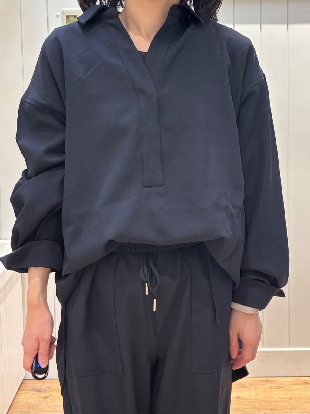 OKADAさんの「Dessin｜【2点セット・洗える】メランジツイルセットアップ」を使ったコーディネート