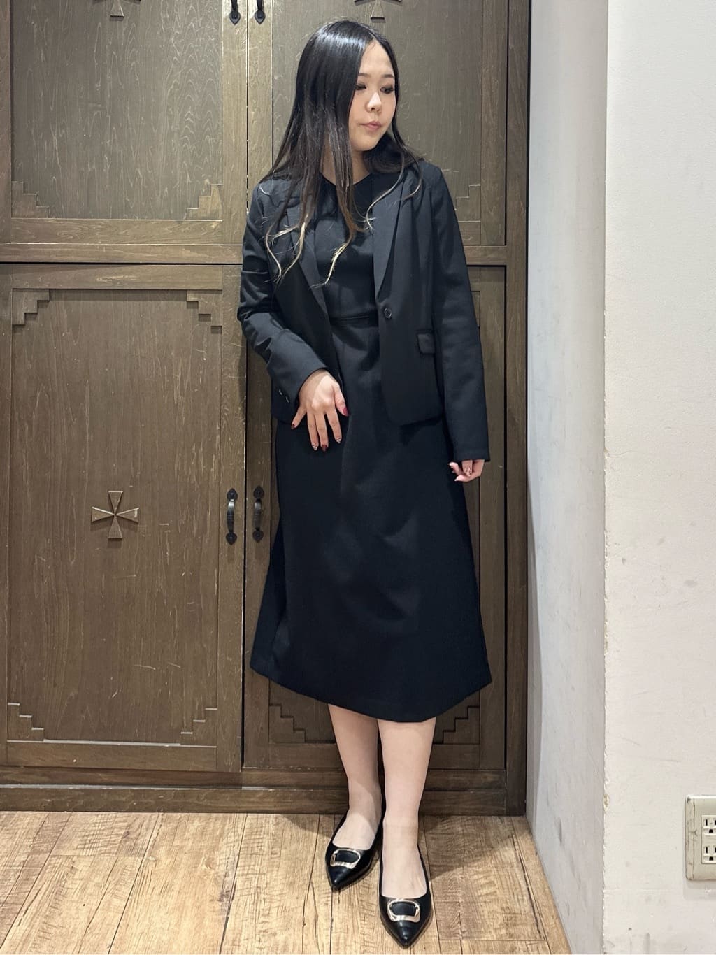 kanaさんの「index｜《5色展開／XS-LLサイズ》ストレッチテーラードジャケット／セットアップ対応【イージーアイロン】」を使ったコーディネート
