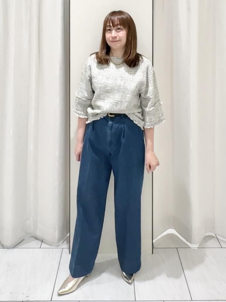 ʏᴜᴋɪᴋᴏさんの「UNTITLED｜◆【セットアップ可/ワイド】ライトウェイトデニムパンツ」を使ったコーディネート