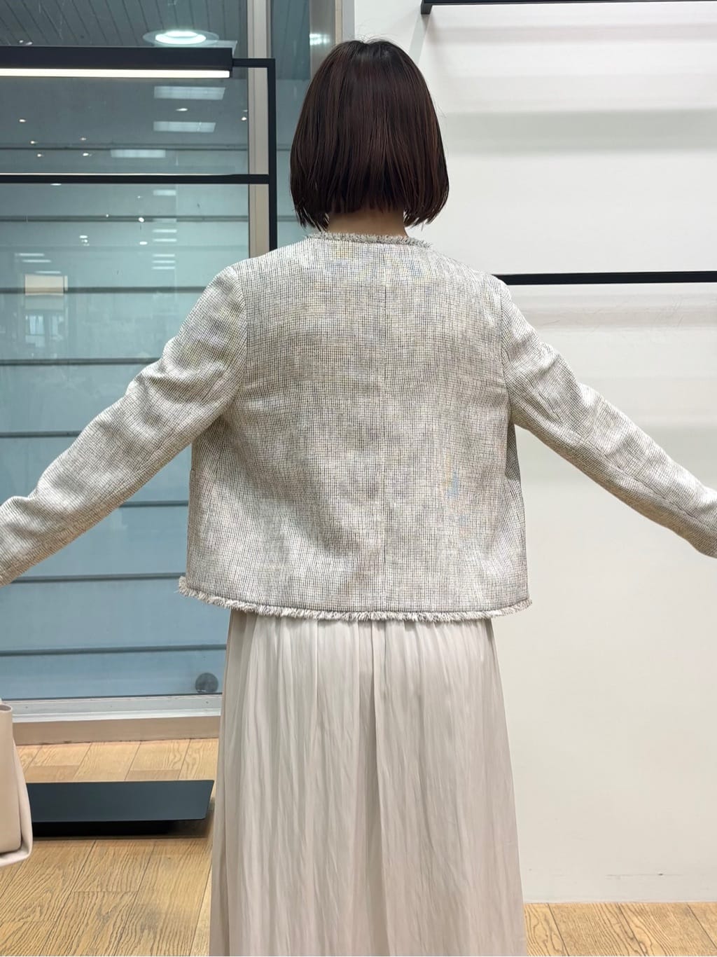asamiさんの「INDIVI｜【洗える】ギャザーフレアワンピース」を使ったコーディネート