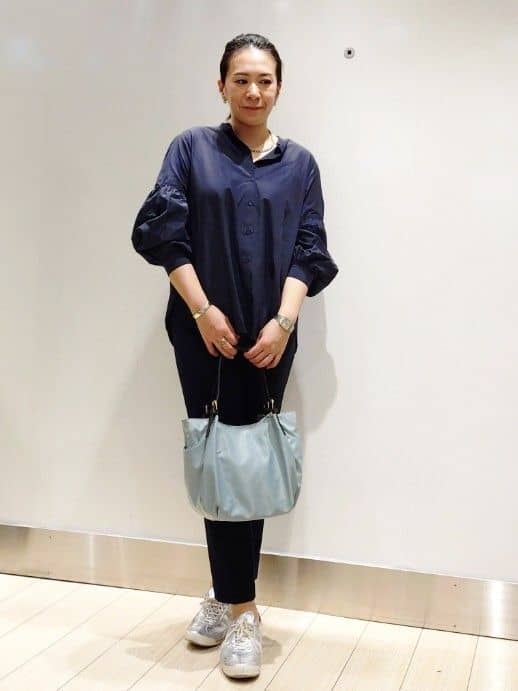 ⭐︎m.peatchan⭐︎さんの「Reflect｜【レイヤードにおすすめ◎】バンドカラーボリュームスリーブシャツ」を使ったコーディネート