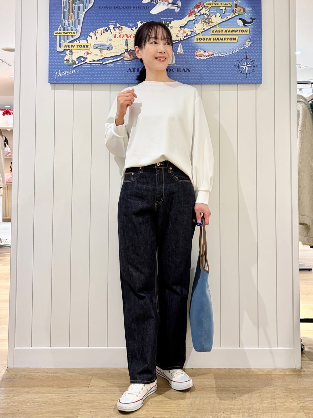 uwatokoさんの「Dessin｜【体型カバー/レイヤード/洗える】ジョーゼットプルオーバーブラウス」を使ったコーディネート