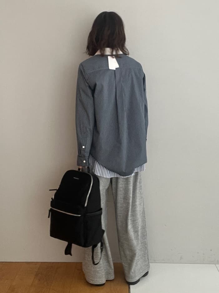 misaさんの「DRESSTERIOR｜◆【通勤/着映え/ウォッシャブル】オーバーシルエット ロンストシャツ」を使ったコーディネート
