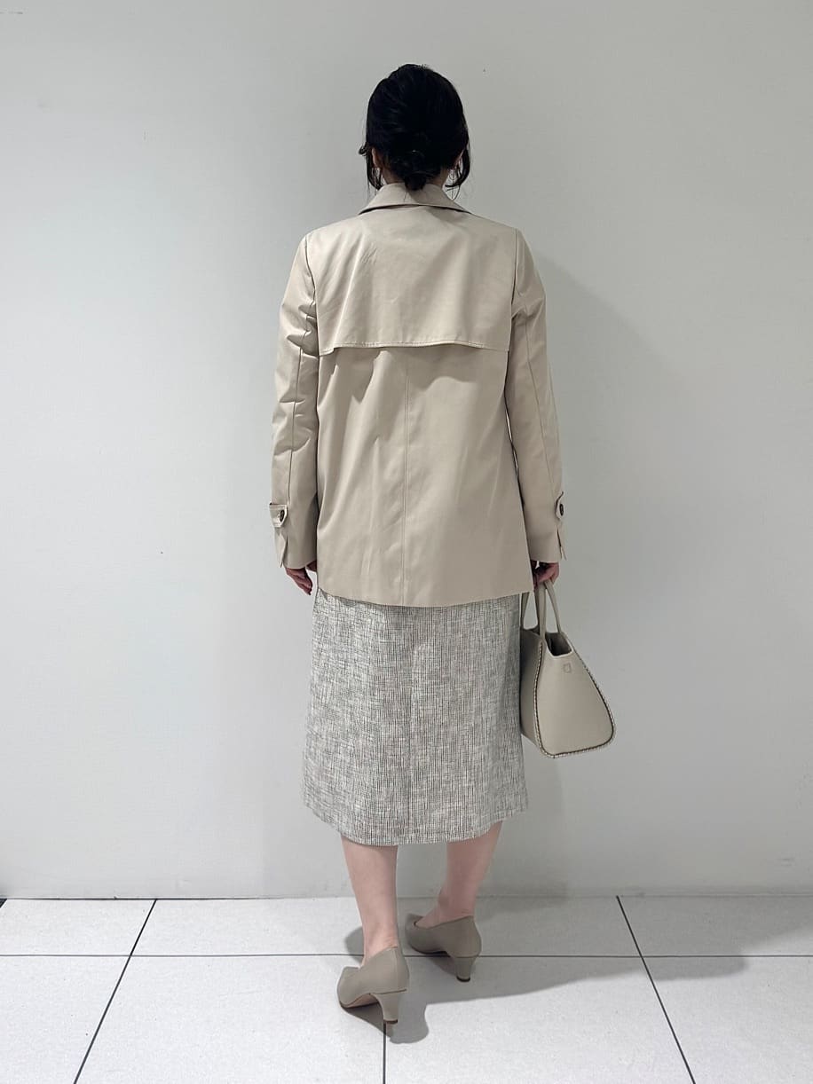 そんさんの「INDIVI｜【花粉付着防止／撥水／UVケア】名品トレンチコート」を使ったコーディネート