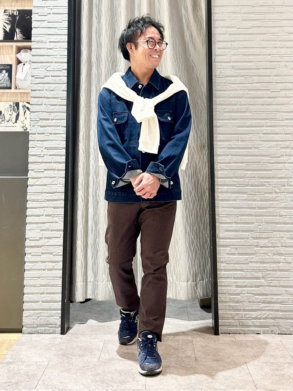 KENJI Iさんの「THE SHOP TK｜【大人にも取り入れやすい】デニムジャケット セットアップ可/洗濯機OK」を使ったコーディネート