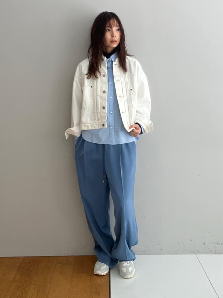 misaさんの「DRESSTERIOR｜【ウォッシャブル】バンドカラー ホワイトＧジャン」を使ったコーディネート