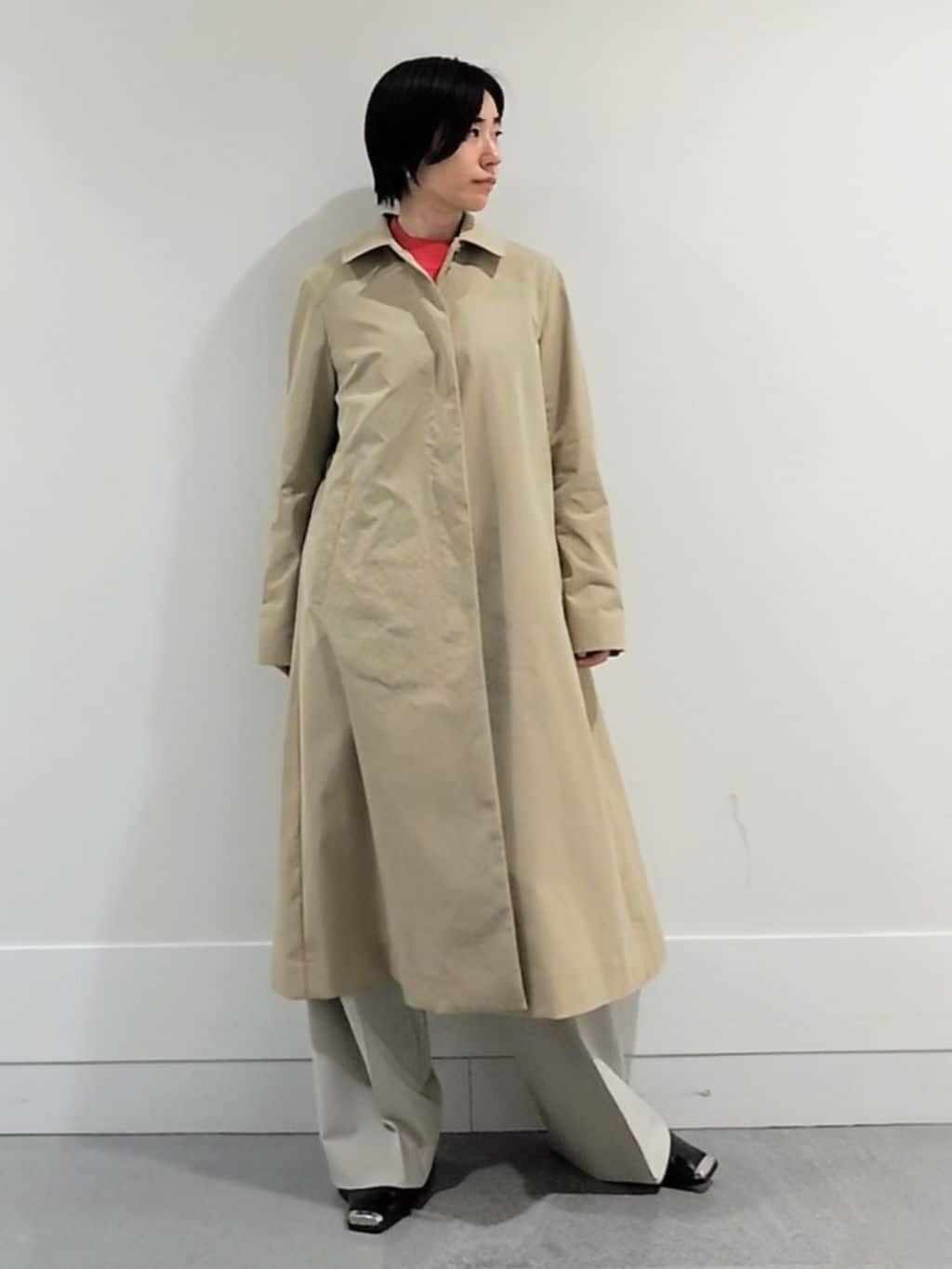 ミズタさんの「UNTITLED｜◆【はっ水/洗える】タスランステンカラーコート」を使ったコーディネート