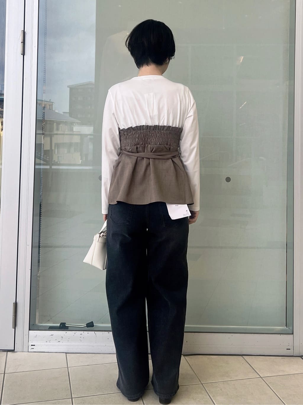 yo-koさんの「OPAQUE.CLIP｜ビスチェドッキングカットソー【洗濯機OK】」を使ったコーディネート