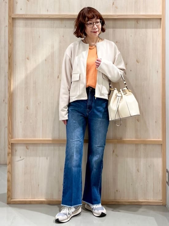 nakoさんの「THE SHOP TK｜【オンオフ問わず活躍】ダンボールカルゼジャケット」を使ったコーディネート
