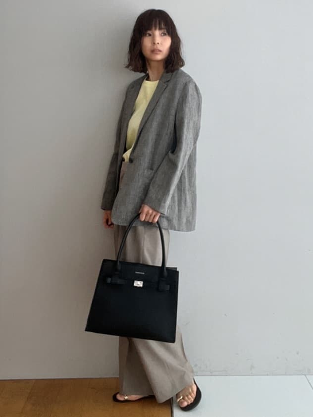 misaさんの「DRESSTERIOR｜◆ウォッシャブルコットンカシミヤプルオーバーニット」を使ったコーディネート