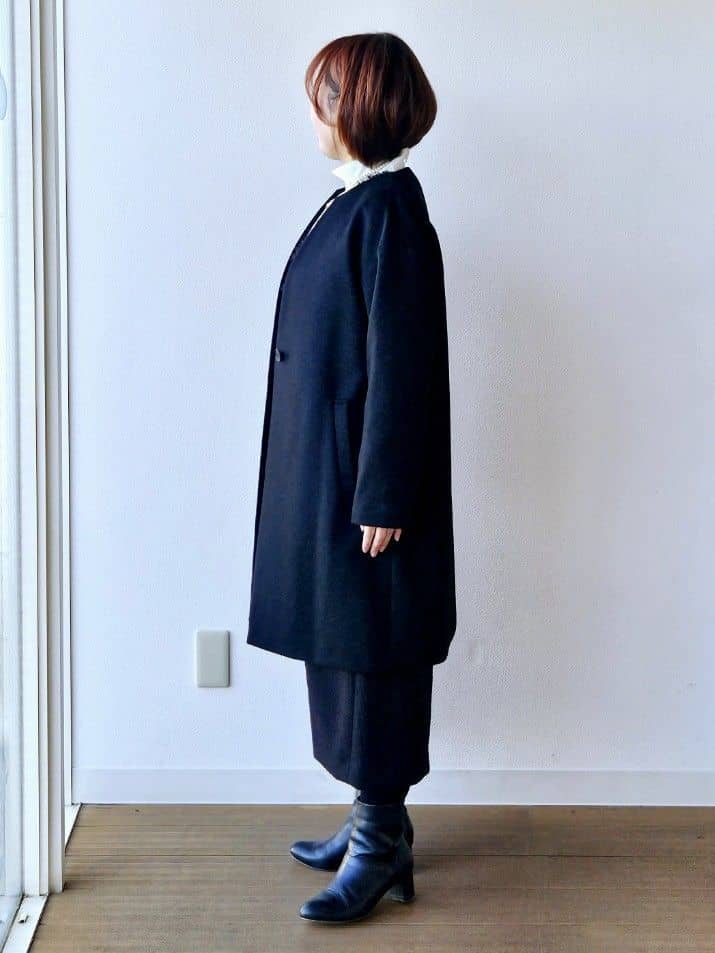 やじまさんの「UNTITLED｜【洗える/細見え】ツイード ジャンパースカート」を使ったコーディネート