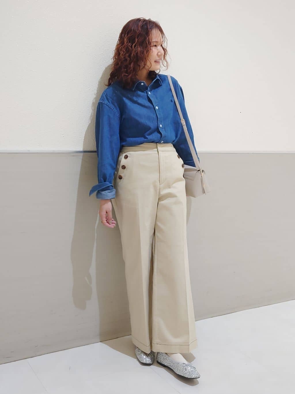 maruさんの「THE SHOP TK｜ハーフミラノカーデ」を使ったコーディネート