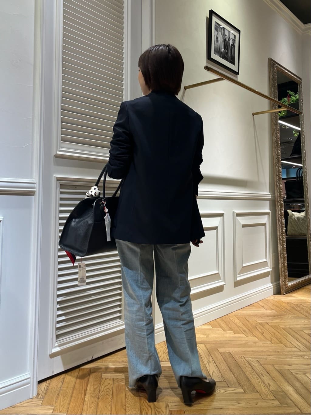 つじ まこさんの「DRESSTERIOR｜コンフォート ダブルブレザー」を使ったコーディネート