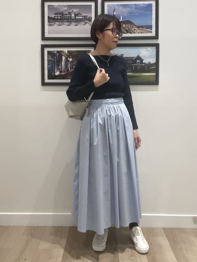Naoさんの「Dessin｜【洗える】バイカラーデザインニット」を使ったコーディネート