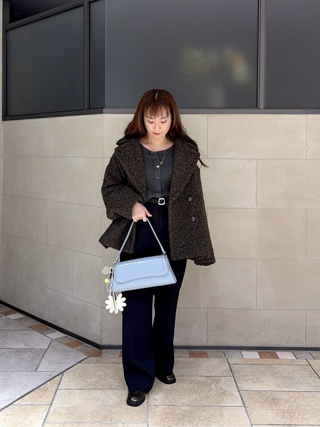 よねさんの「INDIVI｜ビスチェレイヤードニット」を使ったコーディネート