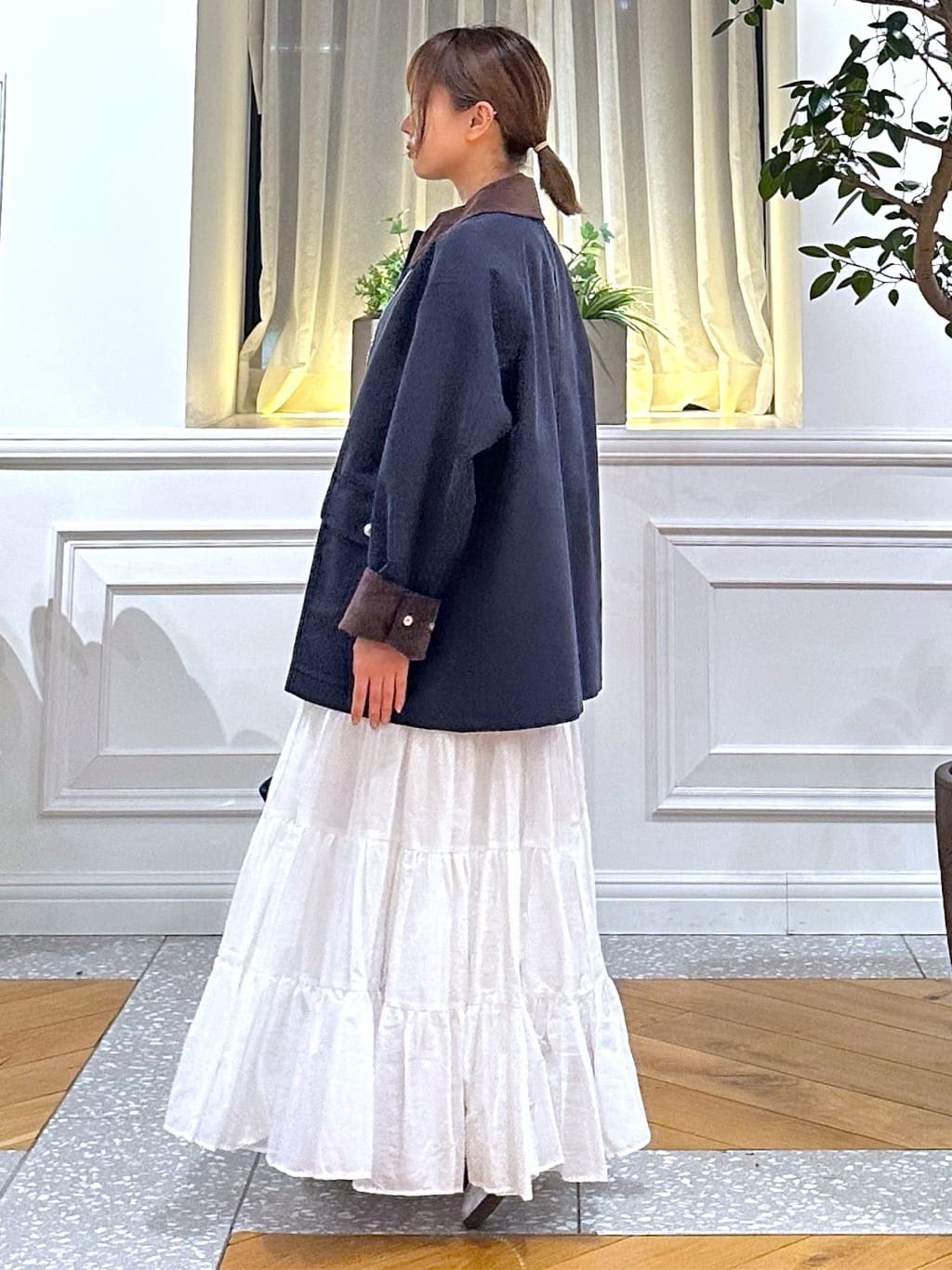 なべこさんの「DRESSTERIOR｜【ウォッシャブル】スプリング ハンティングジャケット」を使ったコーディネート
