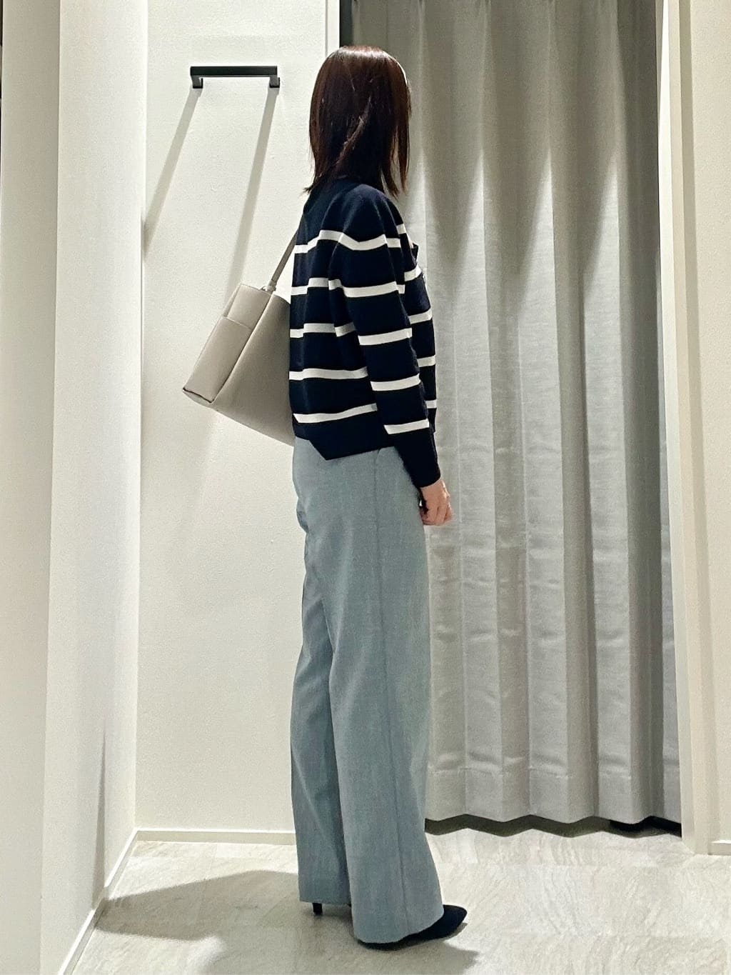 anaさんの「UNTITLED｜◆【ゆったり/洗える】クロップドニットプルオーバー」を使ったコーディネート