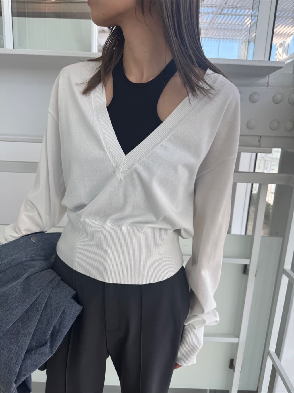 designer yukaさんの「CODE A｜cropped pants」を使ったコーディネート