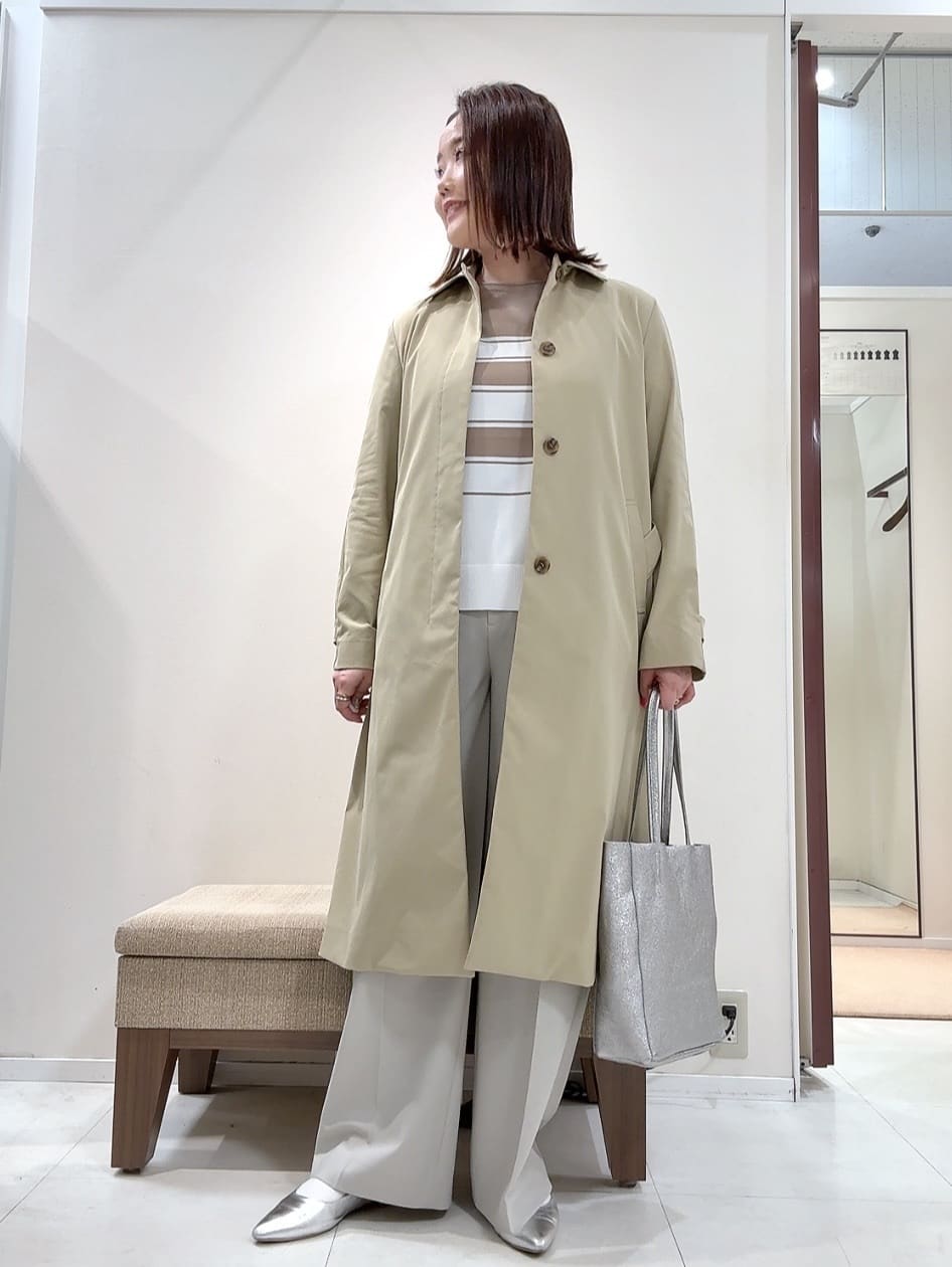 YUIさんの「UNTITLED｜◆【はっ水/洗える】タスランステンカラーコート」を使ったコーディネート