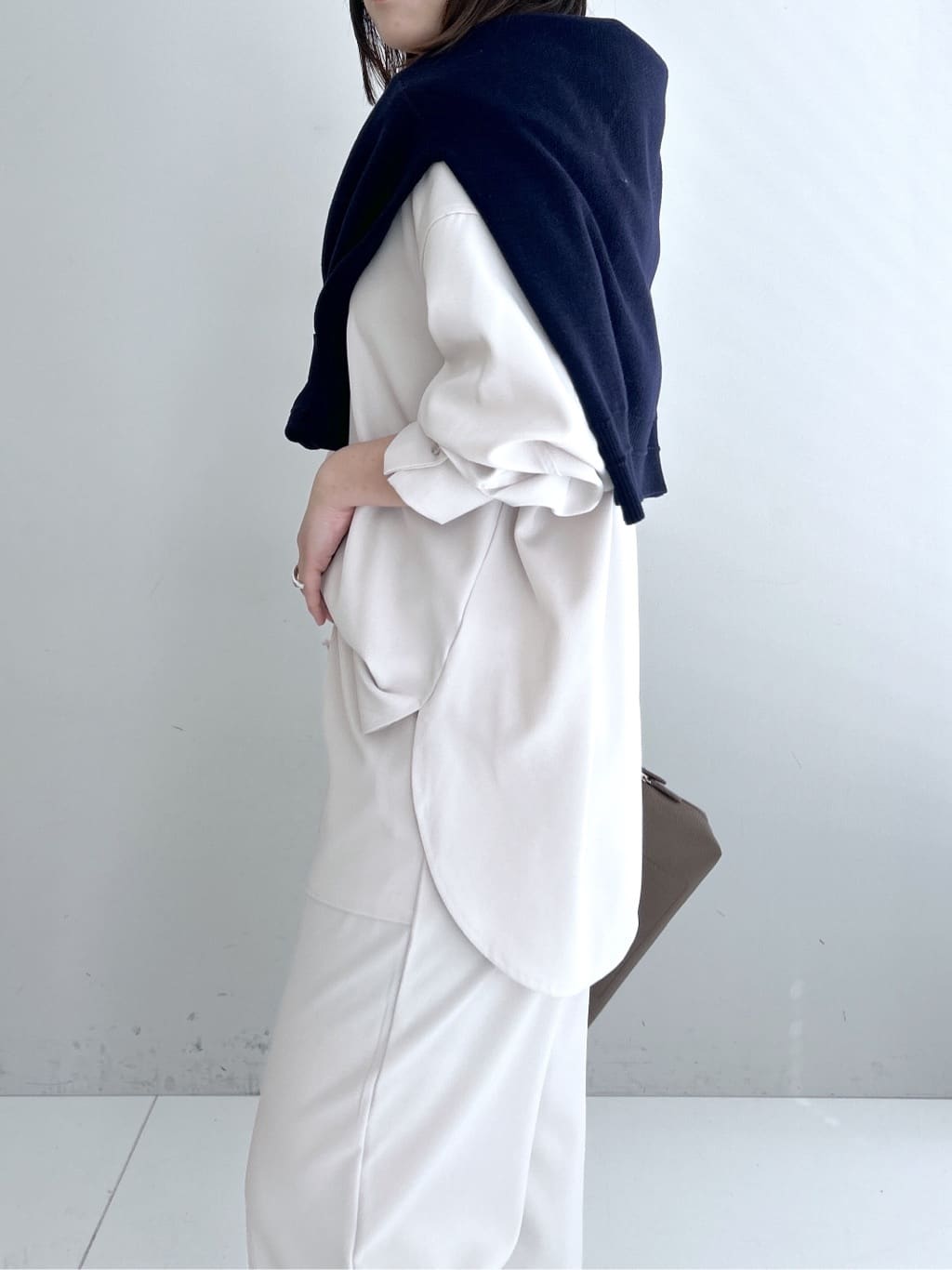 Hirokaさんの「Dessin｜【2点セット・洗える】メランジツイルセットアップ」を使ったコーディネート