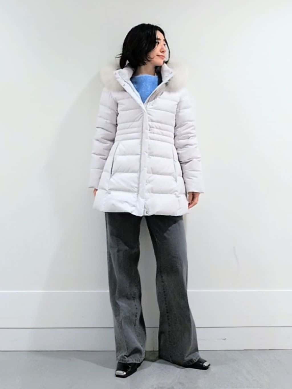 ミズタさんの「UNTITLED｜【ゆったり】アルパカ混シャギーニット」を使ったコーディネート