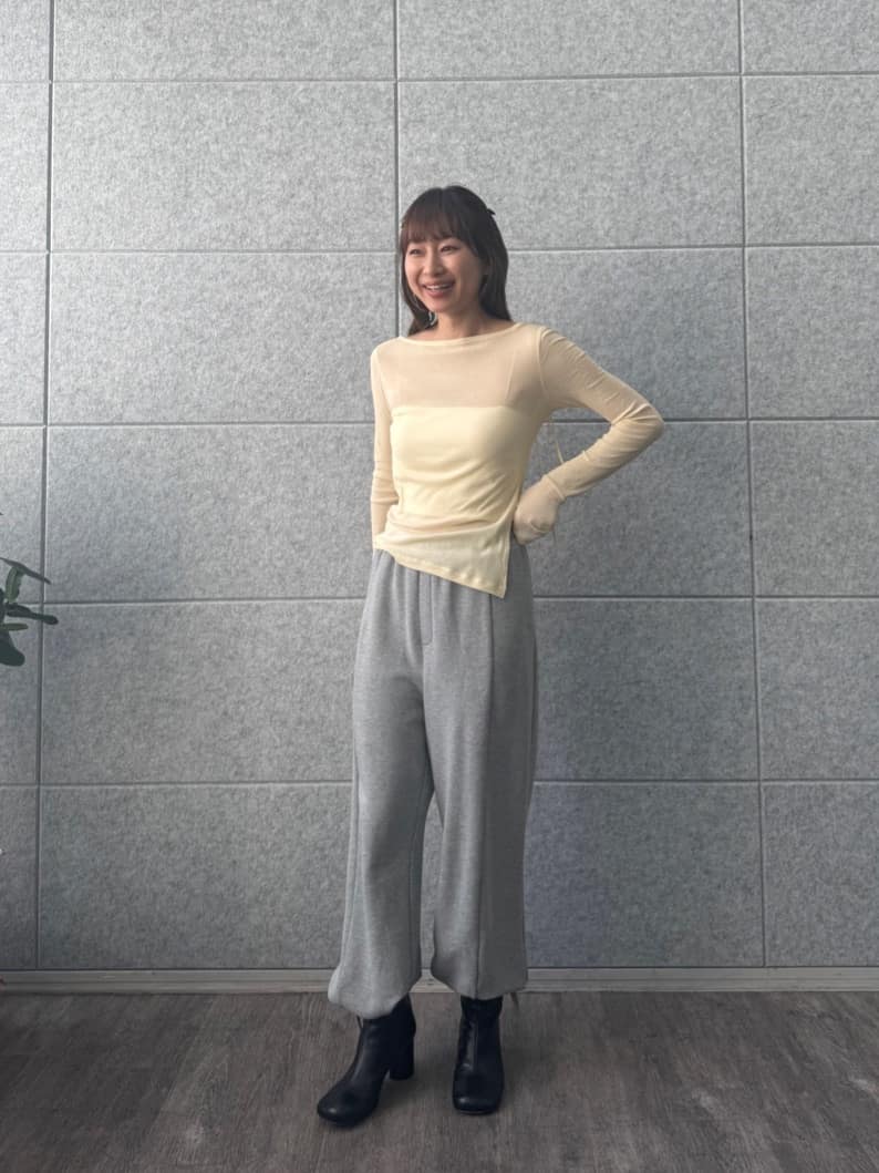 designer yukaさんの「CODE A｜【Re】ribbon sweat pants」を使ったコーディネート