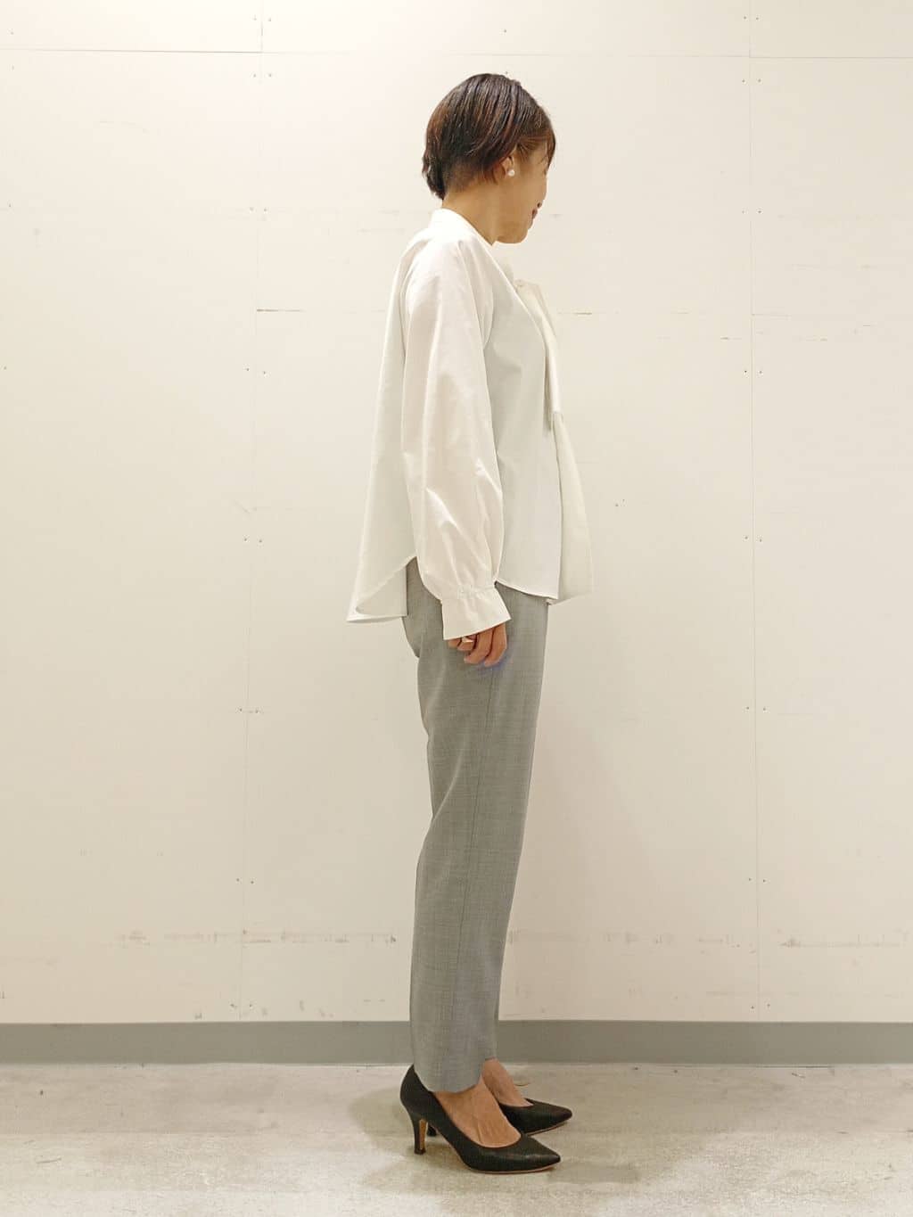 Kさんの「INDIVI｜【褒められパンツ/ウール混】スティックパンツ」を使ったコーディネート